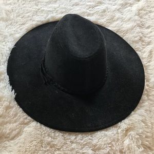 Faux Suede Cowboy Hat